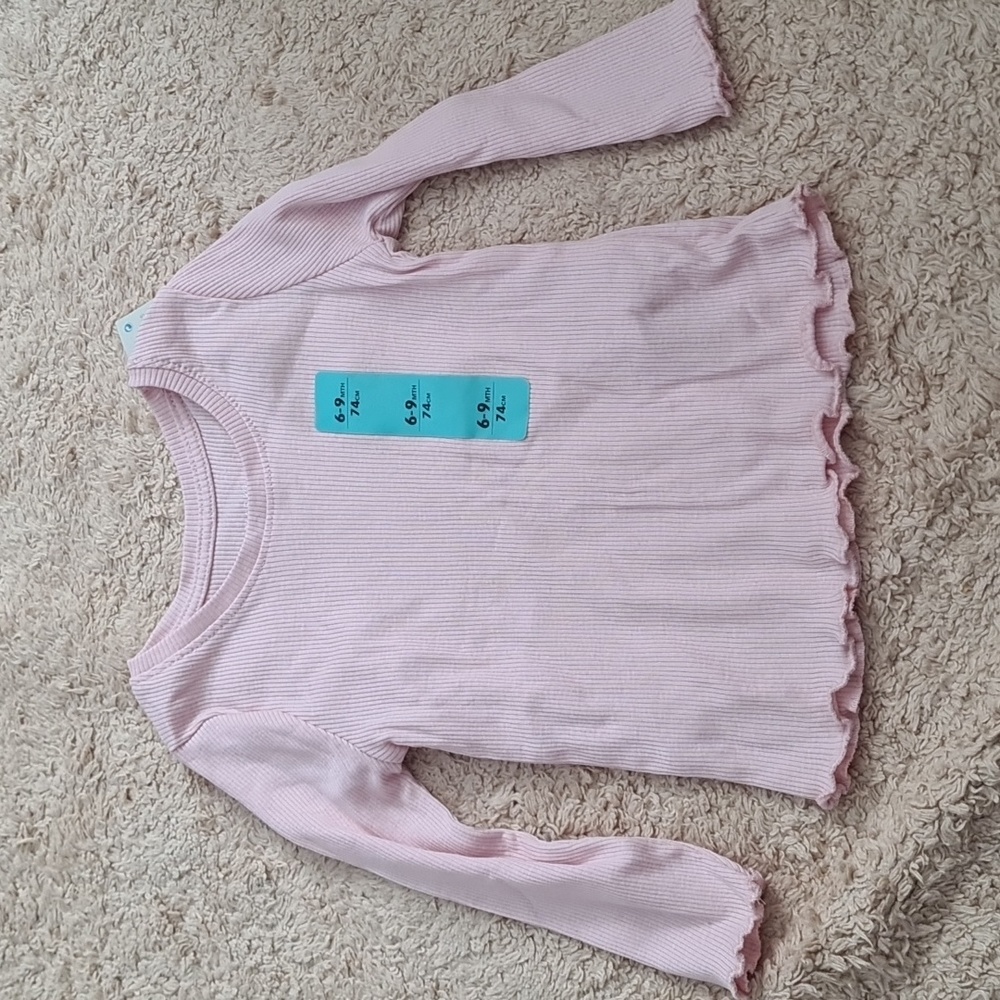 Cotton Long Sleeves PulloveLight Pink, Primark, 6/9M